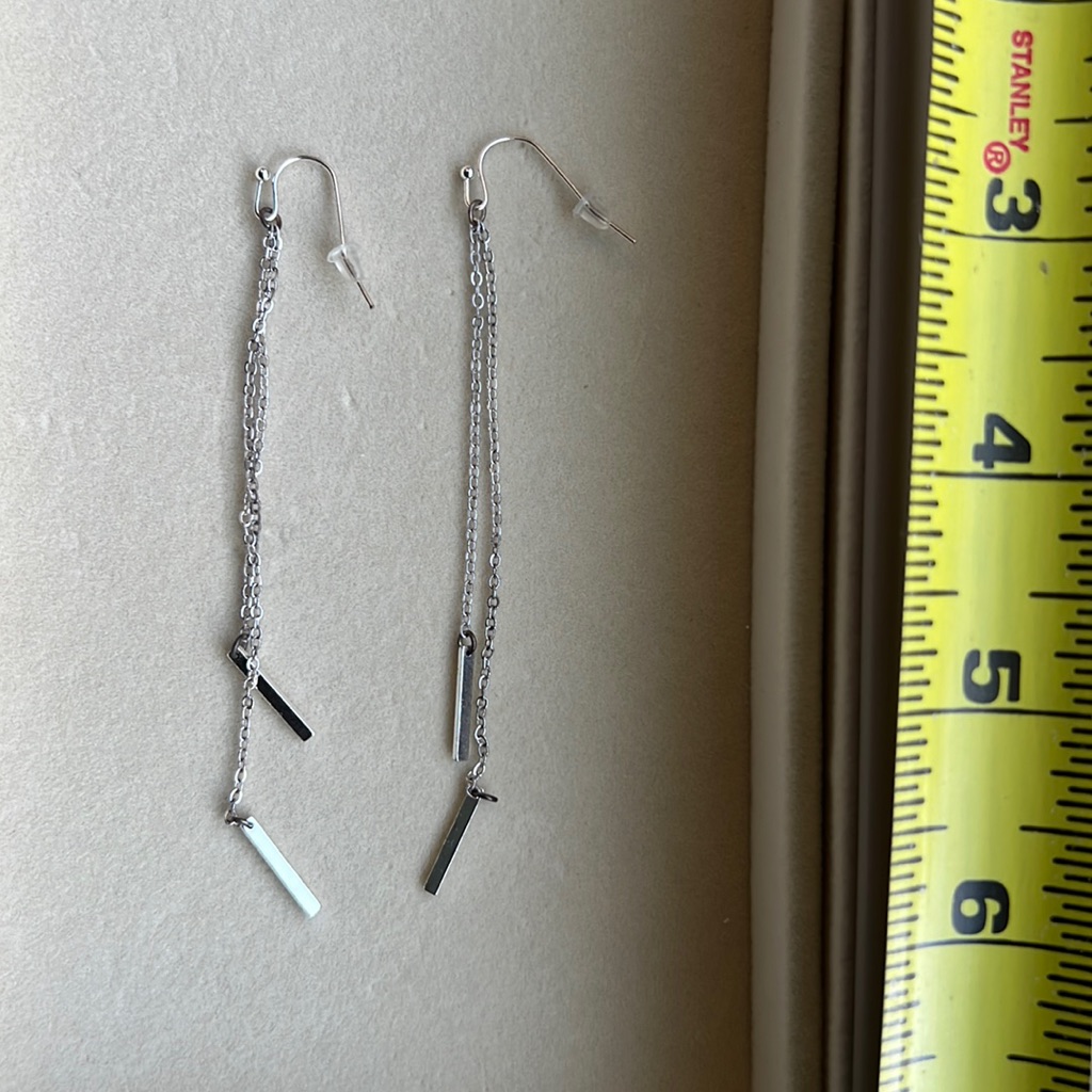 Silver Statement Earrings.
